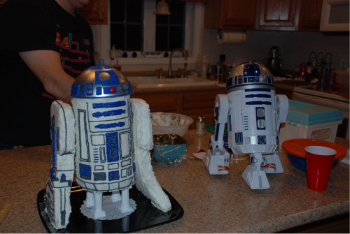 R2-D2 Birthday Cake